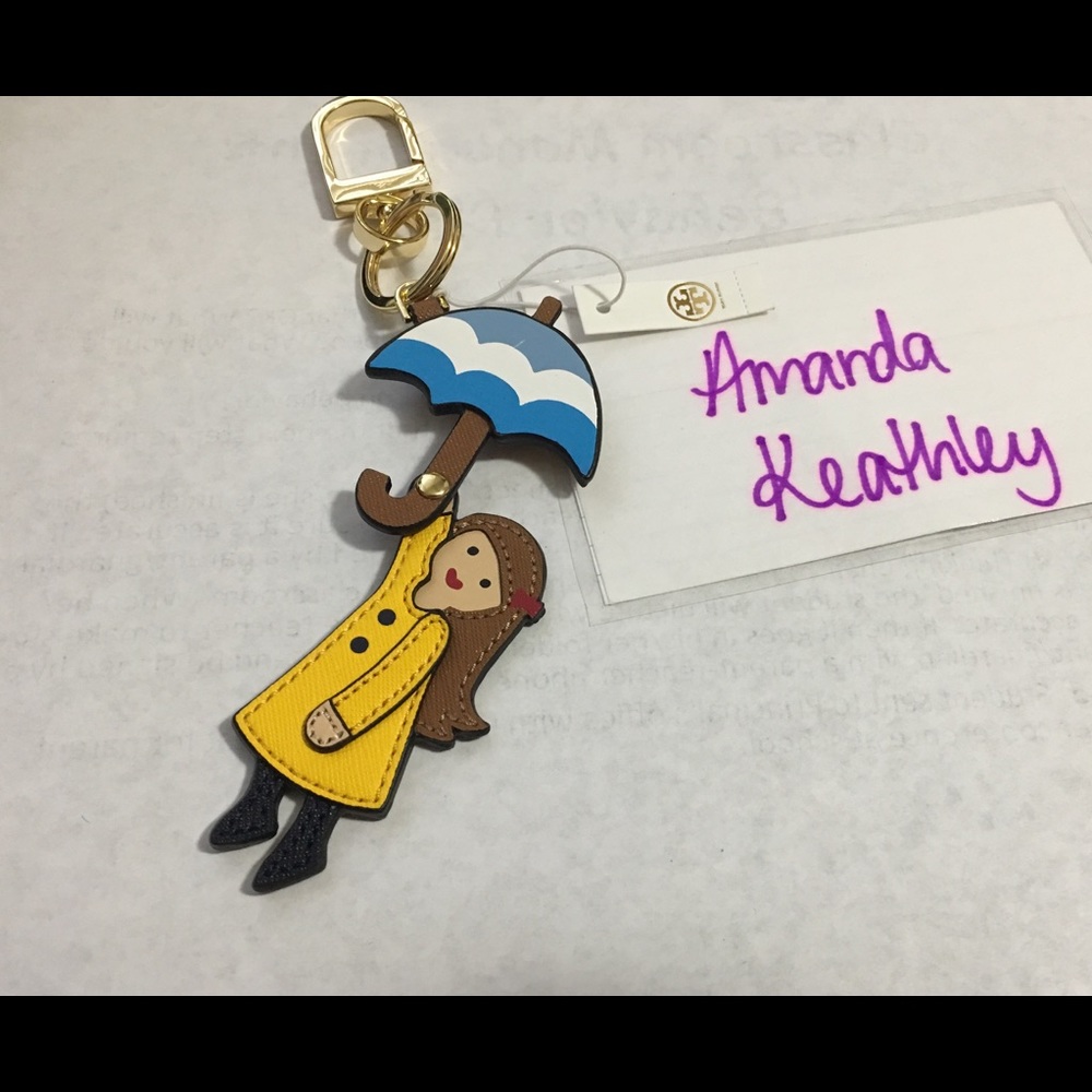 Tory Burch Rain Girl Keychain